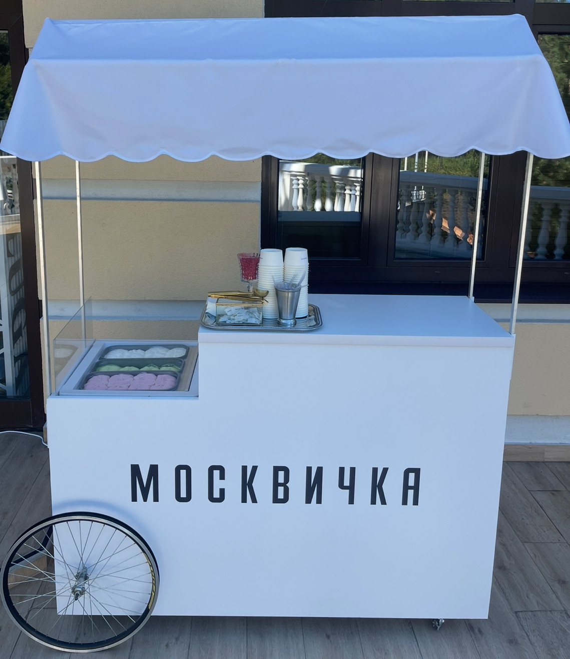 Мобильная тележка с мороженым в Сочи на мероприятие